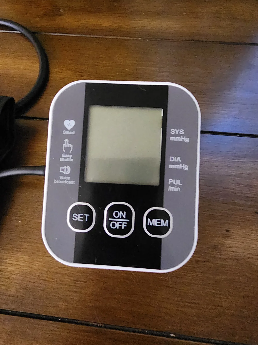 Digital Arm Blood Pressure Monitor - Black/White